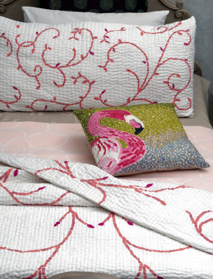 Pink Foliage Quilt - Image 2